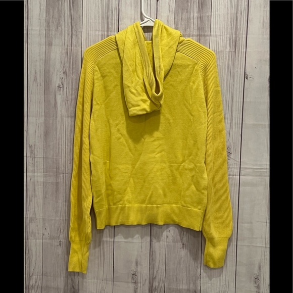 STYLE & CO hoodie sweater/ yellow sunray size M - Picture 3 of 7